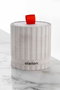 Aberto Design Vela de Hormigón Ámbar Cinta Gris 8 cm Diámetro x 8.5 cm Altura para Hogar